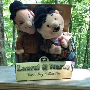 Laurel & Hardy Bean Bag Collectibles Highlight Starz New in Packaging